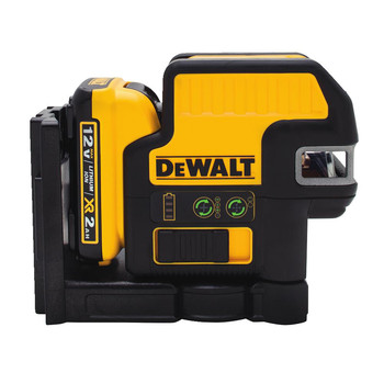 Dewalt 12V MAX Cordless Lithium-Ion 2-Spot Green Cross Line Laser - DW0822LG