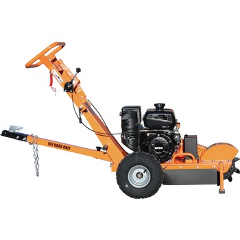 CHIPPERS AND SHREDDERS | Power King 14 HP Powered by KOHLER CH440 Engine Electric Start 12 in. x 3.5 in. Wheel Stump Grinder with Extra Set of Teeth/All-Weather Protective Cover/Tow Bar - PK0803-EH