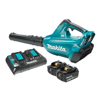 Makita 18V X2 LXT Brushless Lithium-Ion Cordless Blower Kit with 2 Batteries (5 Ah) - XBU02PT