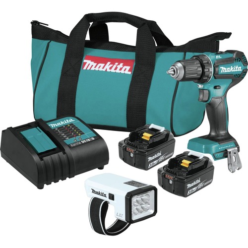 Drill Drivers | Makita XFD131X2 18V LXT Brushless Lithium-Ion 1/2 in. Cordless Drill Driver Kit with LED Flashlight and 2 Batteries (3 Ah) image number 0