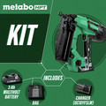 Clearance Center | Factory Reconditioned Metabo HPT NT1865DMMR 18V Brushless Lithium-Ion 16 Gauge Cordless Straight Brad Nailer Kit (3 Ah) image number 1