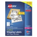 July Member-Exclusive Offer Save 10% off on One Item | Avery 05127 5.06 in. x 7.63 in. Shipping Labels with Paper Receipt and TrueBlock Technology for Inkjet/Laser Printers - White (100/Pack) image number 0