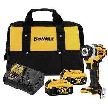 Dewalt 20V MAX 3/8 in. Cordless Impact Wrench with (2) 5 Ah Lithium-Ion Batteries and 12V MAX - 20V MAX Charger Starter Kit Bundle - DCF913BDCB205-2CK-BNDL