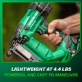 Crown Staplers | Metabo HPT N1804DAM 18V MultiVolt Brushless 18-Gauge Lithium-Ion 1/4 in. Cordless Narrow Crown Stapler Kit (2 Ah) image number 9