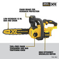 Chainsaws | Dewalt DCCS620B 20V MAX XR Brushless Lithium-Ion 12 in. Compact Chainsaw (Tool Only) image number 3