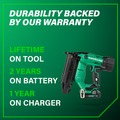 Brad Nailers | Metabo HPT NT1850DFTM 18V MultiVolt Brushless Lithium-Ion Cordless 18-Gauge Compact Brad Nailer Kit (2 Ah) image number 11