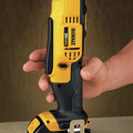 Dewalt DCD740C1 20V MAX Lithium-Ion Compact 3/8 in. Cordless Right Angle Drill Kit (1.5 Ah) image number 6