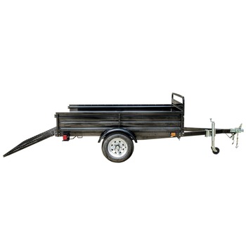 UTILITY TRAILER | Detail K2 MMT5X7-DUG 5 ft. x 7 ft. Multi Purpose Utility Trailer Kits with Drive Up Gate (Black Powder-Coated)