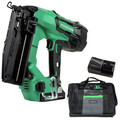 Clearance Center | Factory Reconditioned Metabo HPT NT1865DMSM 18V Brushless Lithium-Ion 16 Gauge Cordless Straight Brad Nailer Kit (3 Ah) image number 0