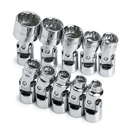 Socket Sets | SK Hand Tool 4935 10-Piece 1/4 in. Drive 12 Point Flex SAE Socket Set image number 0