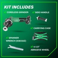 Angle Grinders | Metabo HPT G3612DVFQ6M 36V MultiVolt Brushless Lithium-Ion 4-1/2 in. Cordless Paddle Switch Angle Grinder (Tool Only) image number 6