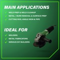 Angle Grinders | Metabo HPT 646614420 11 Amp W 1100-125 4.5/5 in. Angle Grinder image number 3