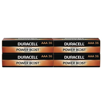 Duracell Power Boost CopperTop Alkaline AAA Batteries (144/Carton) - MN24P36CT