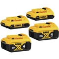 Batteries | Dewalt DCB324-4 (4) 20V MAX 4 Ah and 2 Ah Lithium Ion Batteries image number 0