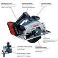 Clearance Center | Bosch GKS18V-22B25 18V Brushless Lithium-Ion Blade-Right 6-1/2 in. Cordless Circular Saw Kit with 2 Batteries (4 Ah) image number 4