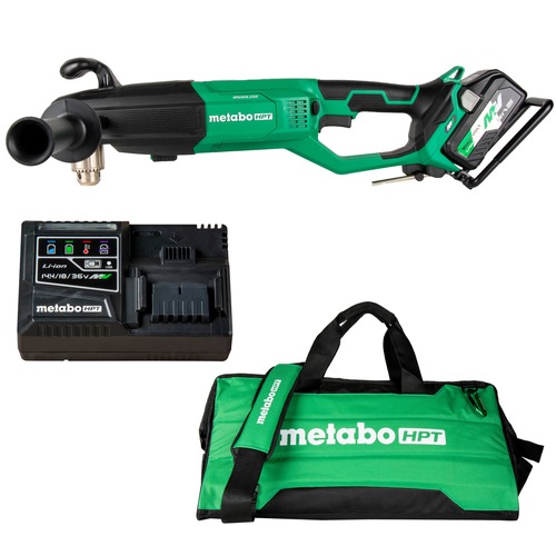 Metabo HPT Clearance | Metabo HPT D36DYAM 36V MultiVolt Lithium-Ion Brushless 1/2 in. Cordless High Power Right Angle Drill Kit (4 Ah/8 Ah) image number 0