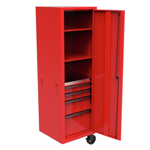 Cabinets | Homak RDCTS24001 24 in. CTS Side Locker - Red image number 0