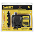 Dewalt DCB240C 20V MAX 4 Ah Compact Lithium-Ion Battery and Charger Starter Kit image number 1