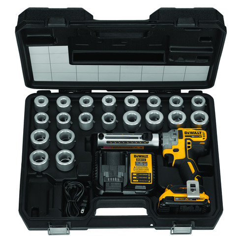 Copper and Pvc Cutters | Dewalt DCE151TD1 20V MAX 2.0 Ah XR Cordless Lithium-Ion Brushless Cable Stripper Kit image number 0