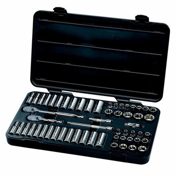 GearWrench 57-Piece 3/8 in. Drive 6-Point SAE/Metric Socket Set - 80550