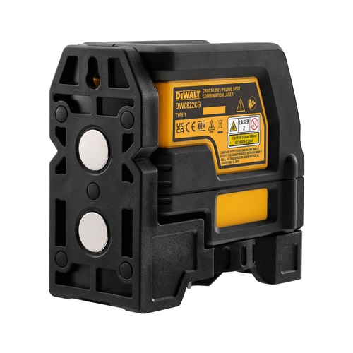 Laser Levels | Dewalt DW0822CG Green Cross Line plus Plumb Spot Laser image number 0