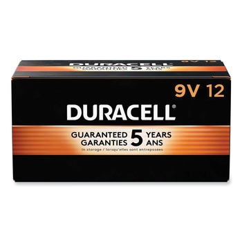 Duracell 9V CopperTop Alkaline Batteries (12/Box) - MN1604BKD