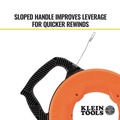 Material Handling | Klein Tools 56341 1/8 in. x 240 ft. Stainless Steel Fish Tape image number 13