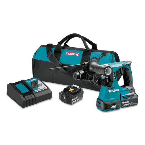 Clearance Center | Makita XRH01T 18V LXT Lithium-Ion Brushless 1 in. Cordless Rotary Hammer Kit (5 Ah) image number 0