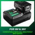 Chargers | Metabo HPT UC36YSL2M 18V/36V 12 Ah Quick Charger image number 6
