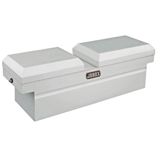 Crossover Truck Boxes | JOBOX JSC1464980 Steel Gull Wing Lid Deep Full-size Crossover Truck Box - White image number 0