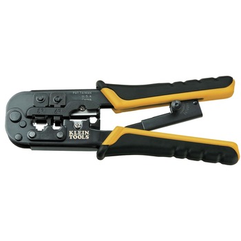CABLE STRIPPERS | Klein Tools All-in-One Ratcheting Data Cable Crimper/ Wire Stripper/ Wire Cutter - VDV226-011-SEN