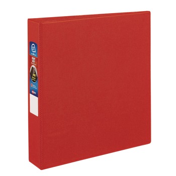 Avery 3 One Touch EZD Rings 1.5 in. Capacity 11 in. x 8.5 in. Heavy-Duty Non-View Binder with DuraHinge - Red - 79585