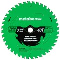 Circular Saw Blades | Metabo HPT 115759M 7-1/4 in. 40-Tooth Industrial PTFE Circular Saw Fine Finish Blade image number 0