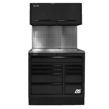 CABINETS | Homak 41 in. CTS Conversion Kit with Tool Board Backsplash - Black - BKCTS41004