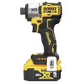 Impact Drivers | Dewalt DCF845P1 20V MAX XR Brushless Lithium-Ion 1/4 in. Cordless 3-Speed Impact Driver Kit (5 Ah) image number 4