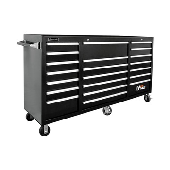Homak 72 in. H2Pro Series 21-Drawer Rolling Cabinet - Black - BK04021720