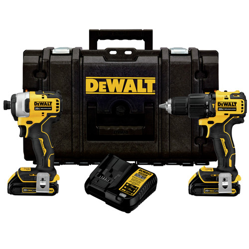 Combo Kits | Factory Reconditioned Dewalt DCKTS279C2R ATOMIC 20V MAX Brushless Lithium-Ion 1/2 in. Cordless Hammer Drill Driver/ 1/4 in. Cordless Impact Driver Combo Kit with TOUGHSYSTEM (1.5 Ah) image number 0