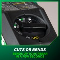  | Metabo HPT VB3616DAM 36V MultiVolt Portable Cordless Rebar Bender/Cutter Kit (4 Ah) image number 4