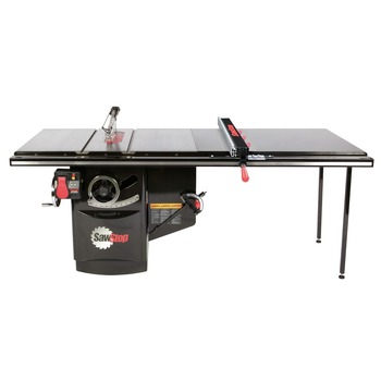 SawStop (1-Kit) 230V 3 HP 1-Phase Industrial Cabinet Saw with 52 in. T-Glide Advance Rip Fence, Rails and Extension Table - ICS31230-ATGI52