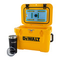 Coolers & Tumblers | Dewalt DXC1012B 10 Quart Roto-Molded Lunchbox Cooler/ 10 Quart Ice Pack Cooler/ 20 oz. Black Tumbler Combo image number 1