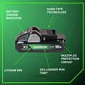 Batteries | Metabo HPT 382332M 18V 4 Ah Lithium-Ion Battery with Fuel Gauge Indicator image number 6