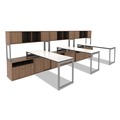  | Alera ALETT7224WG 71.5 in. x 23.63 in. Rectangular Reversible Laminate Table Top - White/Gray image number 4