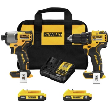  | Dewalt 20V MAX Brushless Lithium-Ion 2-Tool Combo Kit (2 Ah) - DCK227D2