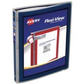 July Member-Exclusive Offer Save 10% off on One Item | Avery 15766 3 Rings 0.5 in. Capacity Flexi-View 11 in. x 8.5 in. Binder with Round Rings - Navy Blue image number 0