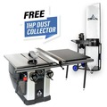 Table Saws | Delta 36-L536D 5 HP 36 in. Rip Capacity  Unisaw Table Saw with 1 HP Dust Collector image number 1