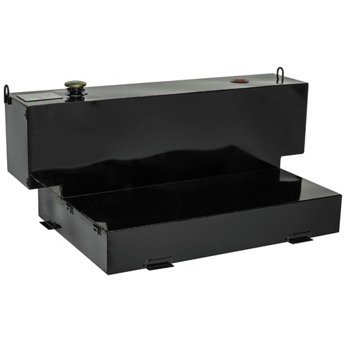 Liquid Transfer Tanks | JOBOX 498002 98 Gallon Short-Bed L-Shaped Steel Liquid Transfer Tank - Black image number 0