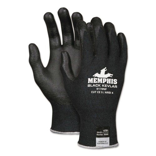 Work Gloves | MCR Safety 9178NFXL 9178NF Kevlar/Nitrile Foam Gloves - Black/X-Large (1-Pair) image number 0