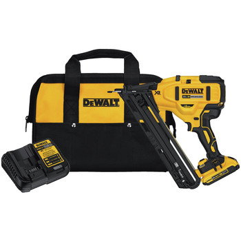 FINISH NAILERS | Factory Reconditioned Dewalt 20V MAX XR 15 Gauge Cordless Angled Finish Nailer - DCN650D1R