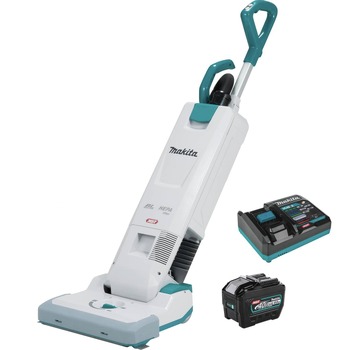 Makita 40V MAX XGT Brushless 1.3 Gallon Lithium-Ion Cordless 15 in. Upright Vacuum Kit With HEPA Filter (8 Ah) - GCV09L1