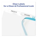 July Member-Exclusive Offer Save 10% off on One Item | Avery 11446 Index Maker 11 in. x 8.5 in. 5-Tab Print and Apply Clear Label Dividers - White (25/Box) image number 2